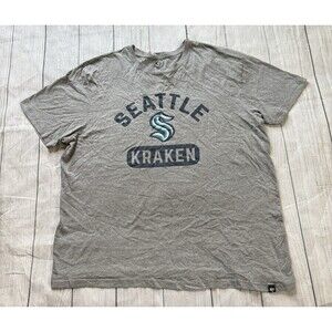 Seattle Kraken ‘47 Brand Men’s Size XL Gray T-Shirt Hockey